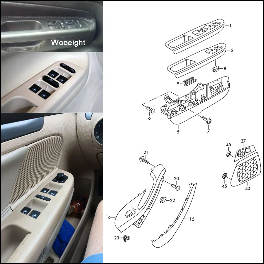 Панель управления для двери и окна автомобиля VW Passat B5 Golf 4 Jetta Bora MK4 1998 2004
