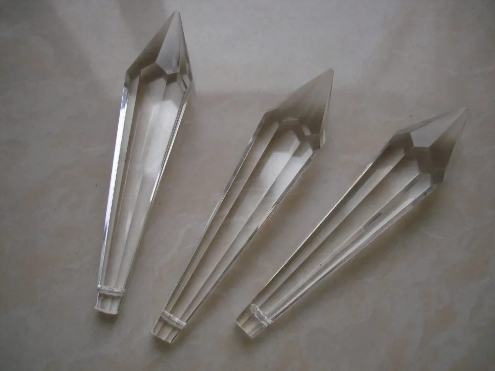 

100pcs/lot, 80mm crystal glass u drop prism part pendant free shipping