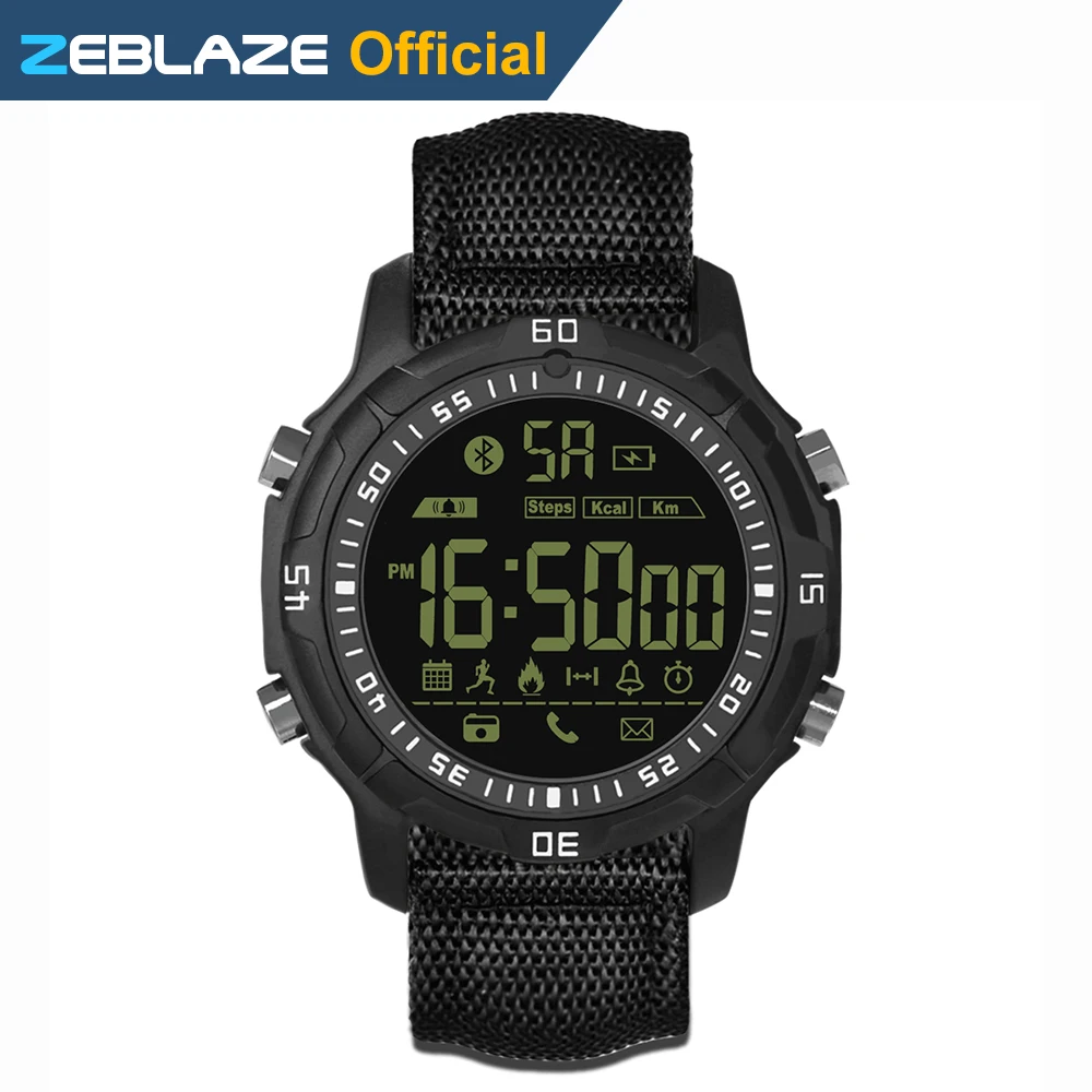 New Zeblaze VIBE 2 Sports Smartwatch 5ATM Waterproof 540 Days Stand by Time Sports font b