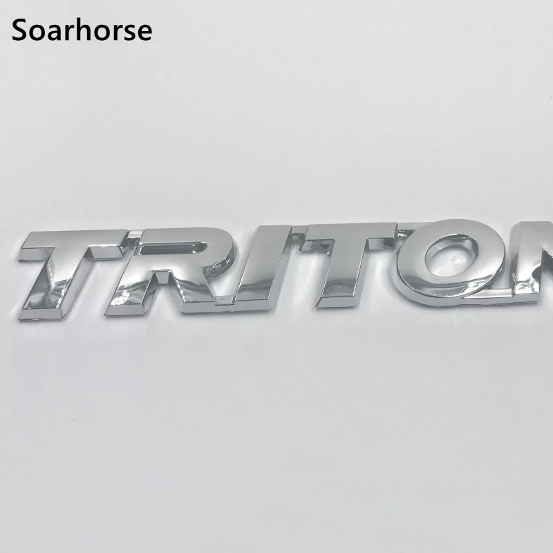 3D Серебряный Логотип Эмблема Тритон для Mitsubishi L200 Тритон автозапчасти задний багажник значок стикер