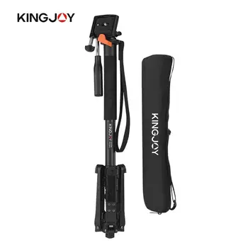 

KINGJOY MP1008F Tripod Camera Travel Monopod Unipod 3-Leg Base Pan Tilt Ballhead 5kg Load Capacity for Canon Nikon Sony DSLR