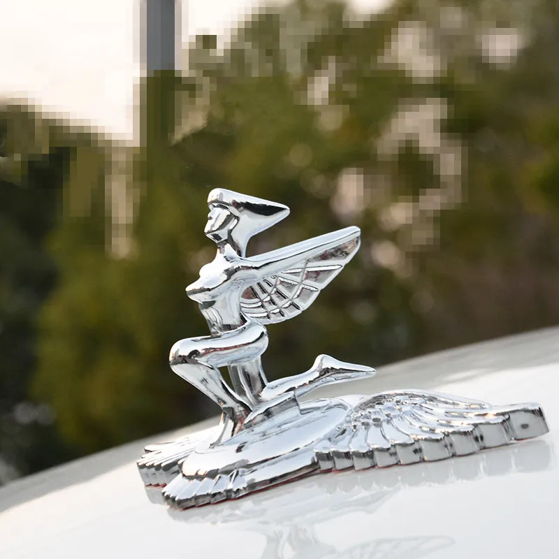 

Car Standing Hood Bonnet Goddess Shape Emblem Decals For Cadillac Fiat Honda Mitsubishi Suzuki Auto Universal Decoration Styling