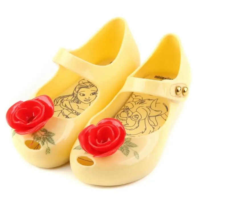 Melissa/Новинка; сандалии для маленьких девочек с трехмерным бантом; нескользящая обувь на мягкой подошве; детская обувь; пляжная обувь; обувь для девочек - Цвет: Style 4