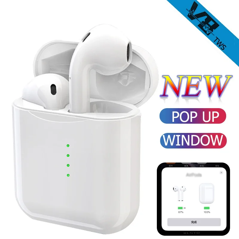 

V8 TWS Bluetooth Headset With Pop-ups Window Wireless W1 Chip Earphones KO i10 i12 i14 i15 i30 Earphone air pod For IOS Android