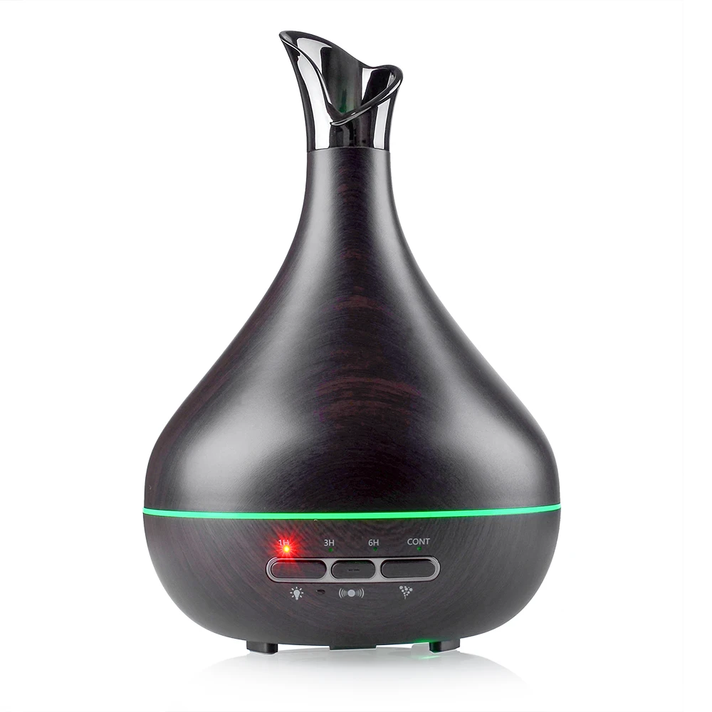 

EASEHOLD 300ml Aroma Essential Oil Diffuser Ultrasonic Air Aromatherapy Diffuser Humidifier Purifier With Wood Grain LED Light