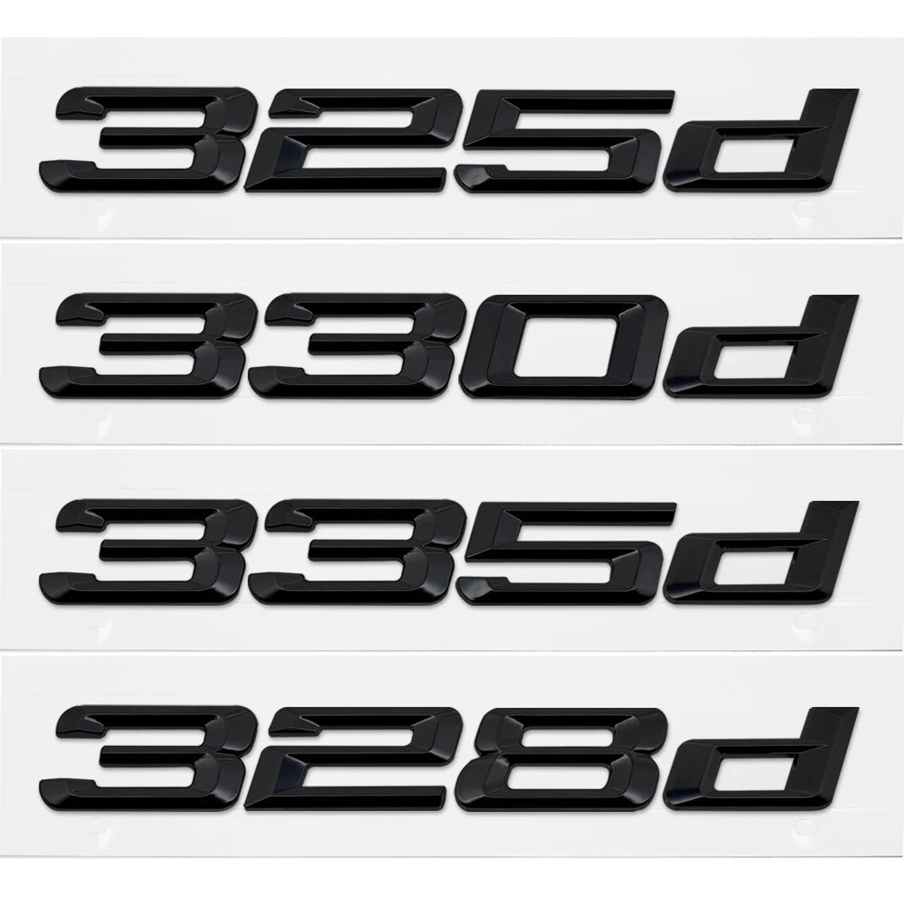 

Auto Trunk Emblem Rear Number Letter Sticker For 325d 328d 330d 335d Logo BMW E66 E70 E38 E39 E52 E83 E85 F10 M5 Car Accessories