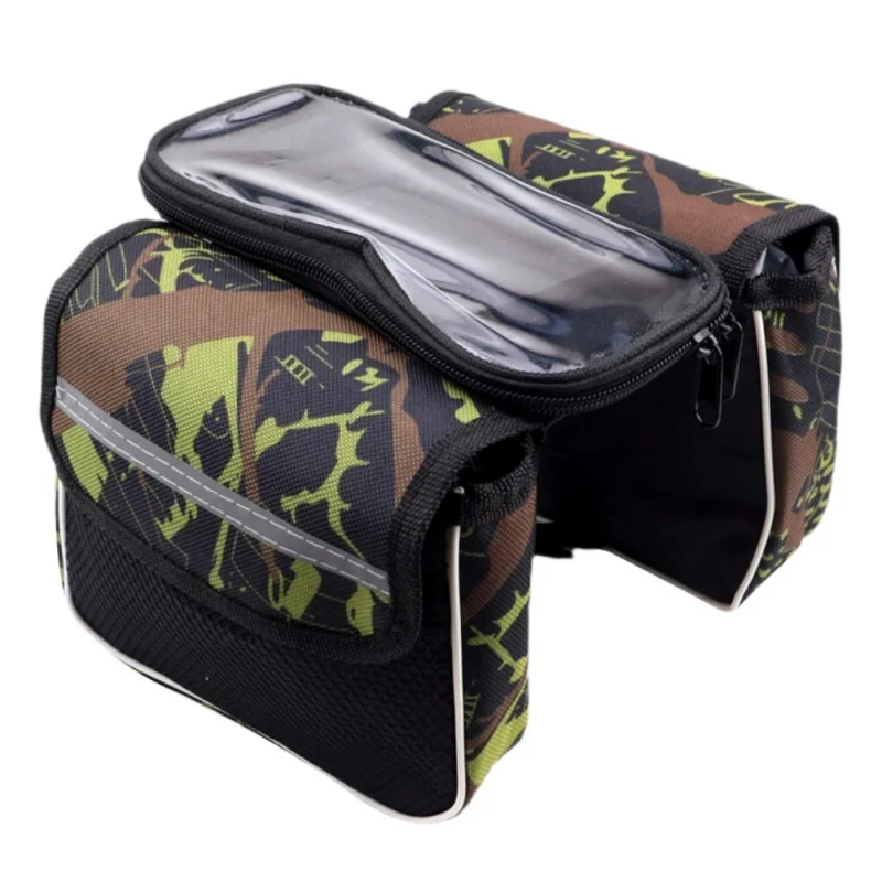 Bicycle Frame Front Bag Top Tube Double Pack  Mountain Bike Saddle Bag Cycling Accessories Cell Phone Waterproof Bag