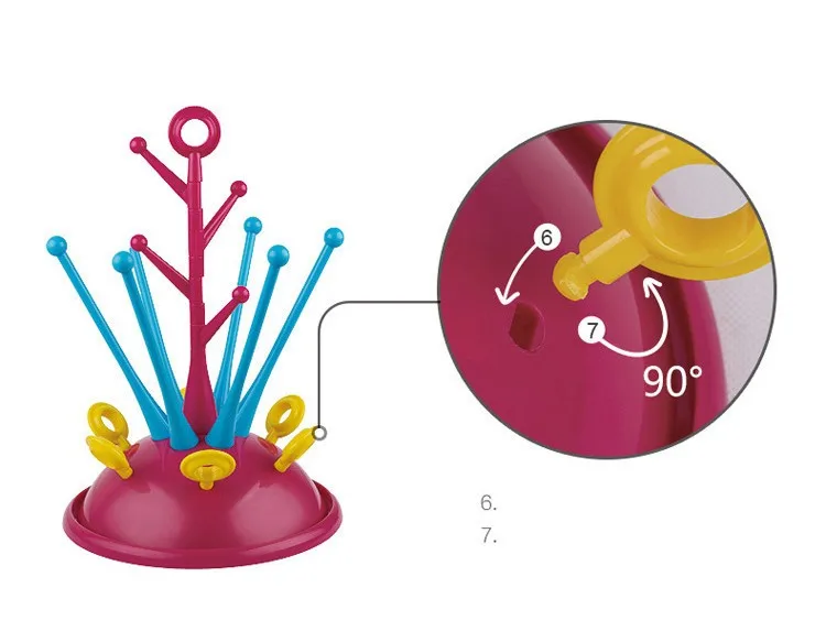 Портативный сушилка для бутылочек крылом держатель бутылки для кормления сушки чашки стойки для младенцев бутылка сушилка