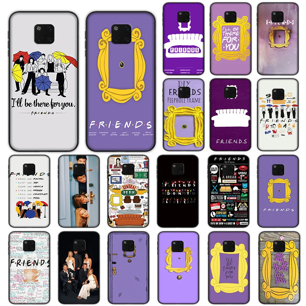 

TV Friends Door Frame Soft Case for Huawei P9 P8 Lite Mate 10 20 Lite Pro Cover