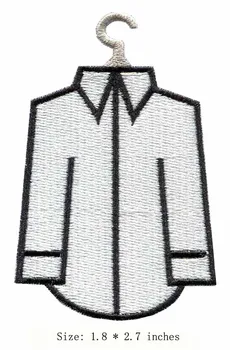 

The white shirt embroidery patch 1.8" wide /hanger/ironing on/Career life style
