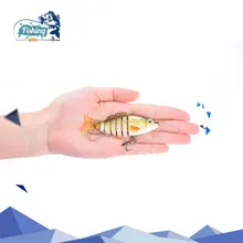 1pcs Fishing Lures Swimbait Crankbait Exhausting Bait Sluggish Three Colours 6 Segments Fishing Wobbler Isca Synthetic Lures Fishing Sort out
