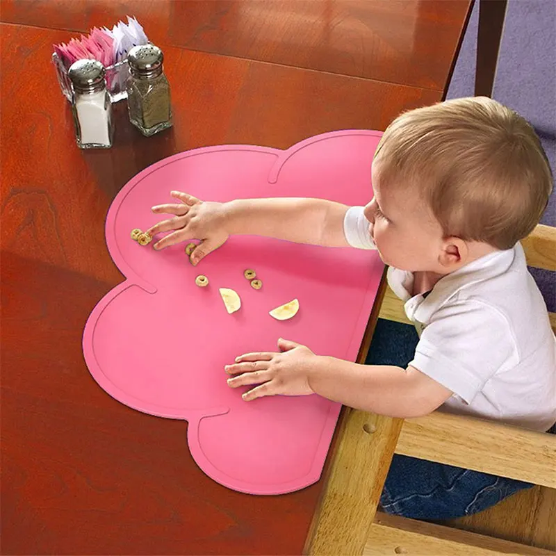 Kids Cloud shape Silicone Insulation Kitchen Placemats Cute Placemat Pad Dining Table Mats Washable Portable Place Mat Kids Cloud shape Silicone Insulation Kitchen Placemats Cute Placemat Pad Dining Table Mats Washable Portable Place Mat