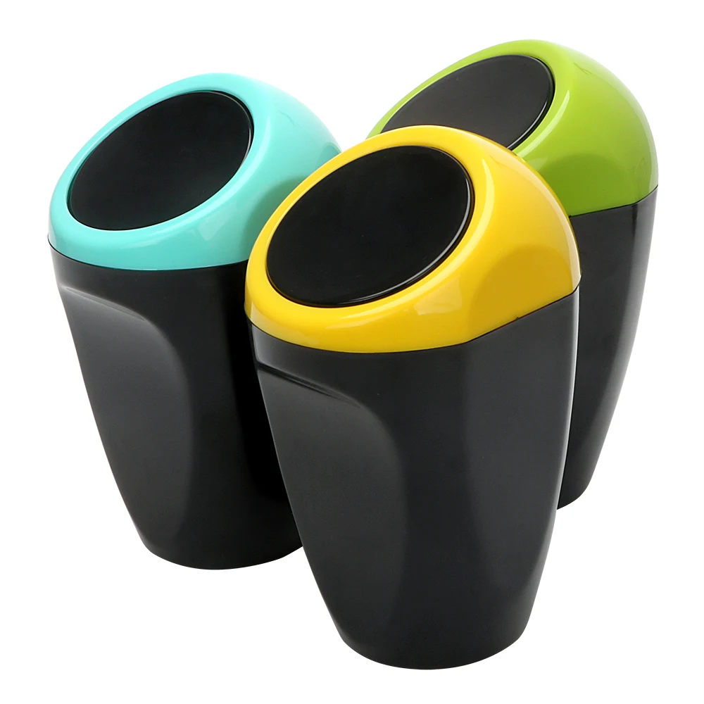 Mini Auto Rubbish Dustbin Creative Trash Can Auto Accessories Car