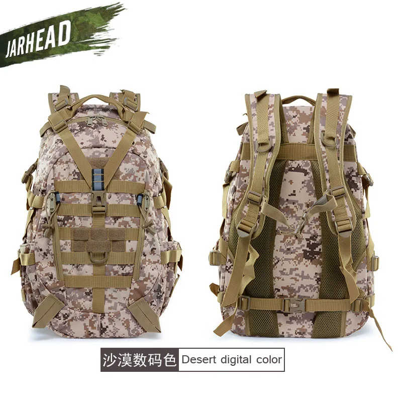 Тактический Рюкзак Molle Camo, военный армейский рюкзак Mochila, водонепроницаемый походный охотничий рюкзак, туристический рюкзак, спортивная сумка для улицы - Цвет: DesertDigital