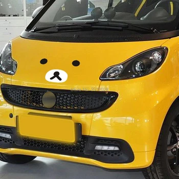 

Lovely Cartoon Funny Creative Rillakkuma Expression Eyes and Nose Decorations Car Head Sticker Auto Covers Decal Vinyl