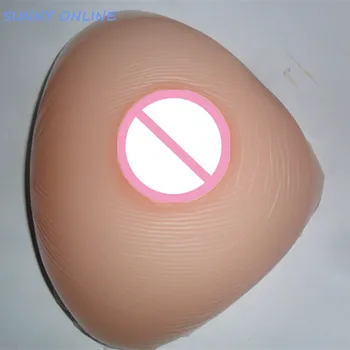 

1800g/pair Triangle Silicone fake boobs form 100% medical silicone fake breast 42 44 46