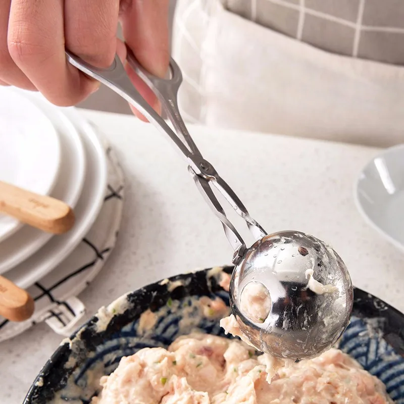DIY Рыба, митболы машина кипятить устройство для фрикаделек горшок Meatball шарики из креветок ложка для приготовления пищи Мясо кухонные инструменты Полезная утварь de cocina