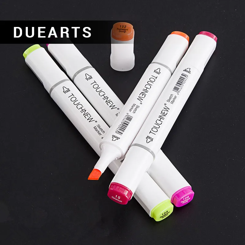 

NEW TOUCHNEW 30/40/80 Colors Artist Dual Head Sketch Markers Set for Manga Marker School Drawing Marker Pen Design Supplies