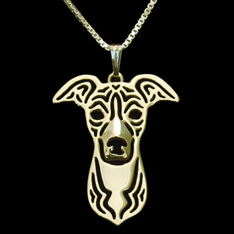 

Greyhound Dog Pendant Necklace Gold-color Dog Charm For Pet Lovers Women Pet Memorial Animal Jewelry & Cloth Accessories 2017