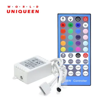 

DC12V/96W 24V/192W 8A 40Keys RGBW LED Controller Box W/ IR Remote Control Common Anode for RGBW LED Strip Light SMD5050 3528