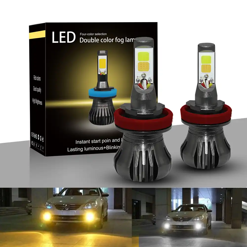 mobil led headlight lampu h11 880 h8 ampul voiture h11 h3 h2 12v lampu kabut bulb 55 w 6000 k luces led untuk auto mengemudi siang hari