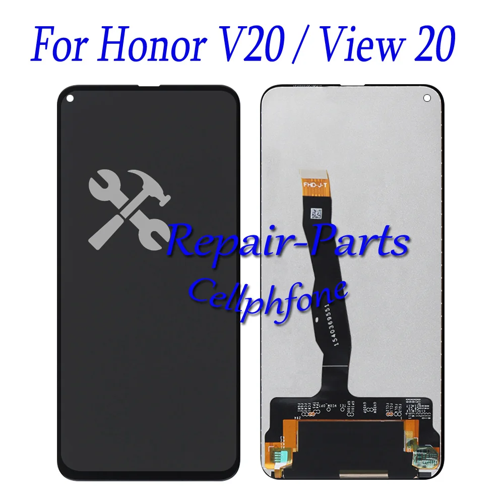 DISPLAY HONOR VIEW 20 PCT-L29 AL10 LX9 SCHERMO FRAME NERO LCD TOUCH SCREEN VETRO - Foto 9