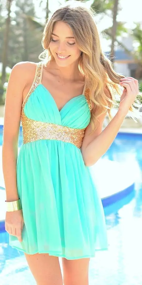 Corto baratos vestidos fiesta con lentejuelas tirantes falda de gasa vestido Semi Formal|dress ballroom|dress crown AliExpress