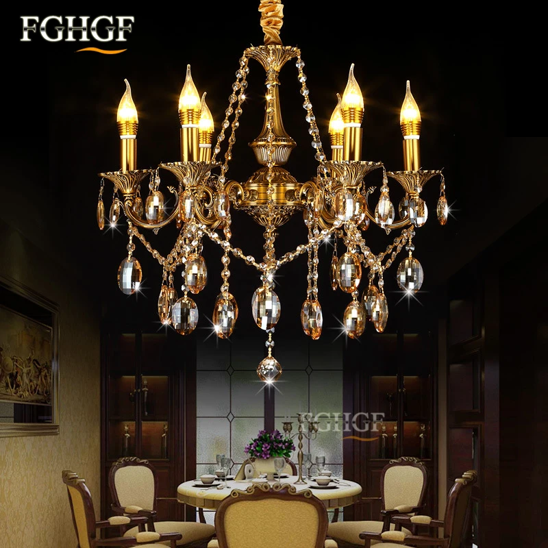 Modern Crystal Chandelier Light luminaria Luxury 6 Arms Chandeliers Lamp Candle Bulbs Lustres Lamp for living room Bedroom (4)