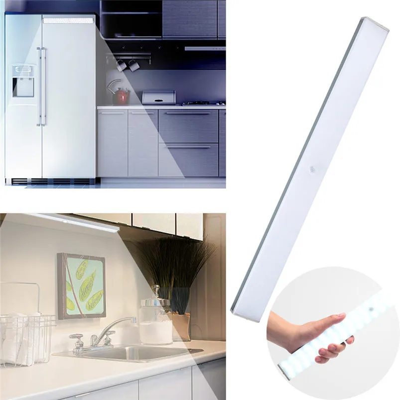 68 LED Closet Light Rechargeable Motion Sensor Light Wall Cabinet Down Light with 2400mAh 4 Cycle Modes Lamp 40AP407
