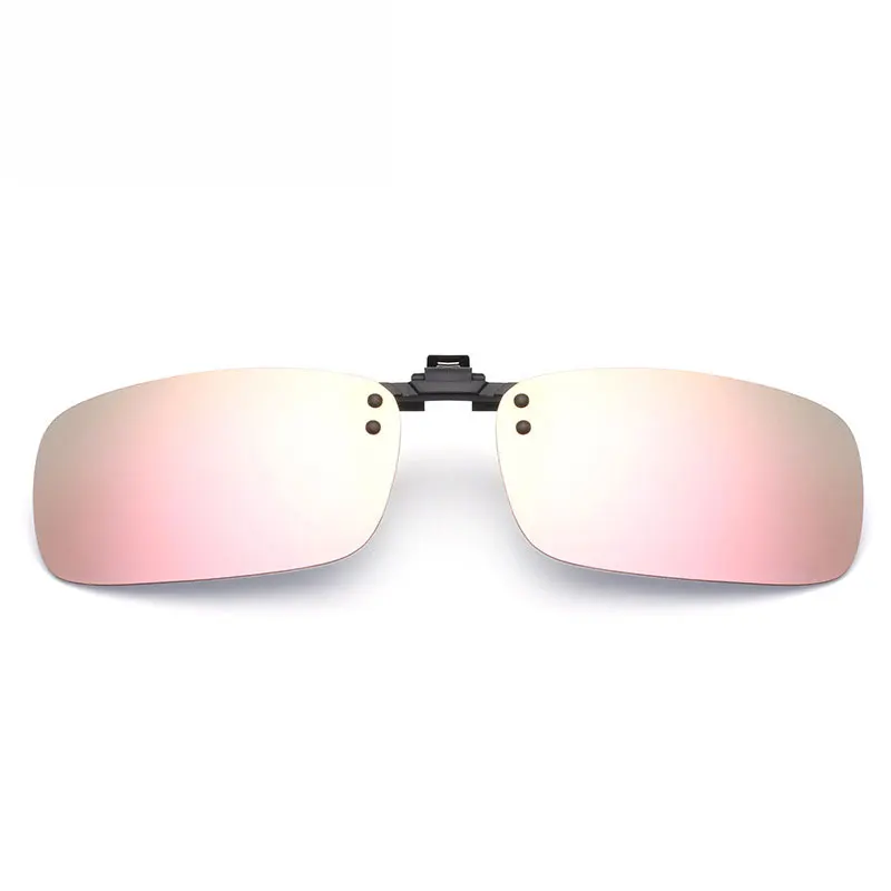 

Fashion Sunglasses Men Polarized Clips Lens Can Be Flipped Colorful Polarizers Square Myopia Clips Handing Mirrors Women Glasses