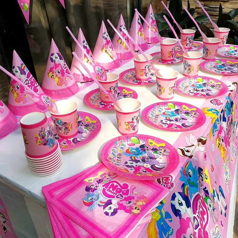 128pcs Lot Cartoon My Little Pony Kids Birthday Disposable Tableware Sets Decoration Children S Day Wedding Event Supplies Disposable Party Tableware Aliexpress 128pcs Lot Cartoon My Little Pony Kids Birthday Disposable Tableware Sets Decoration Children S Day Wedding Event Supplies Disposable Party Tableware Aliexpress
