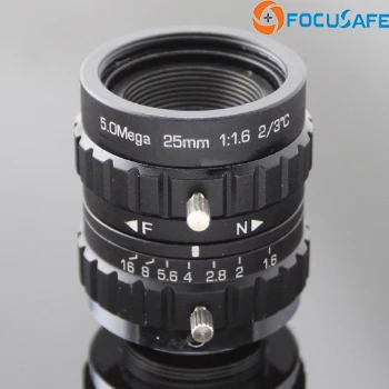 

25mm Monofocal C Mount Industrial Camera Lens with 2/3" format 5 Megapixel