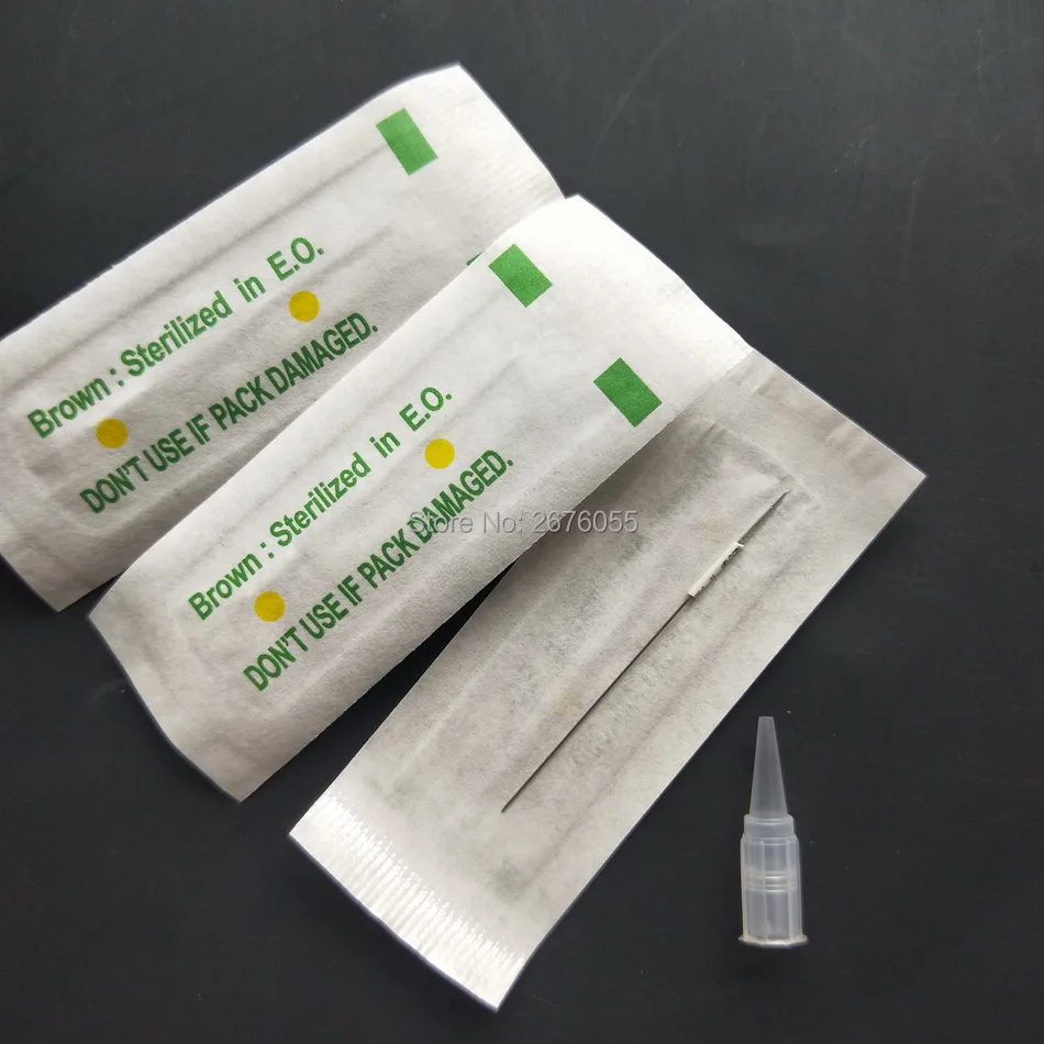 

50Pcs 3RL Needles and 50Pcs Traditional Machine Needle Caps For Permanent Makeup Eyebrow Eyeliner Lips Tattoo