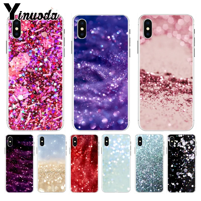 

Yinuoda Sparkle Glitter sand scale Ultra Thin Cartoon Pattern Back Phone Case for iPhone 8 7 6 6S Plus X XS max 5 5S SE XR
