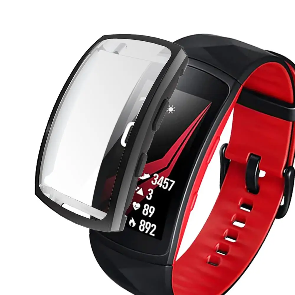 

Rubber Anti Shock Wristband Protective Case Cover For Samsung Gear Fit 2Pro R360 Cheap Watch Cover Case