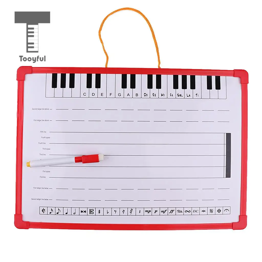 Music Notation Whiteboard Dry Erase Board with Music Staff Magnet for Meeting School Teaching