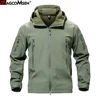 MAGCOMSEN Shark Skin Military Jacket Men Softshell Waterpoof Camo Clothes Tactical Camouflage Army Hoody Jacket Male Winter Coat ► Photo 1/6