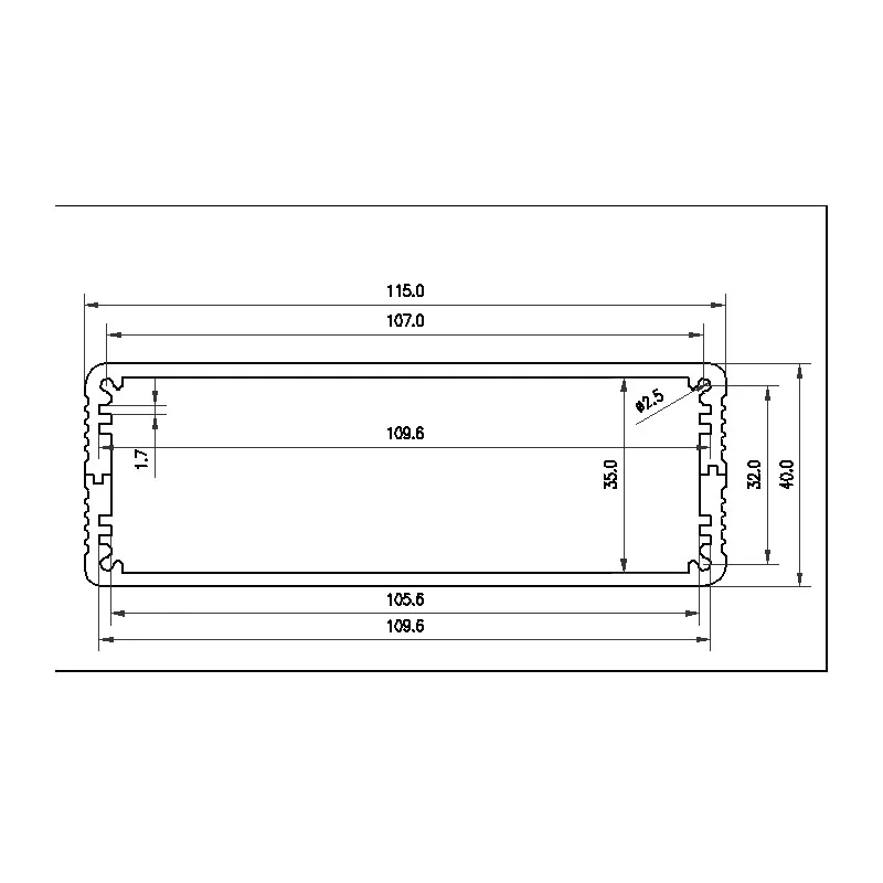 Kaolanhon DIY Box 115*40*168 мм BZ1104 Алюминиевый Чехол усилителя корпус предусилителя усилитель ЦАП корпус усилителя