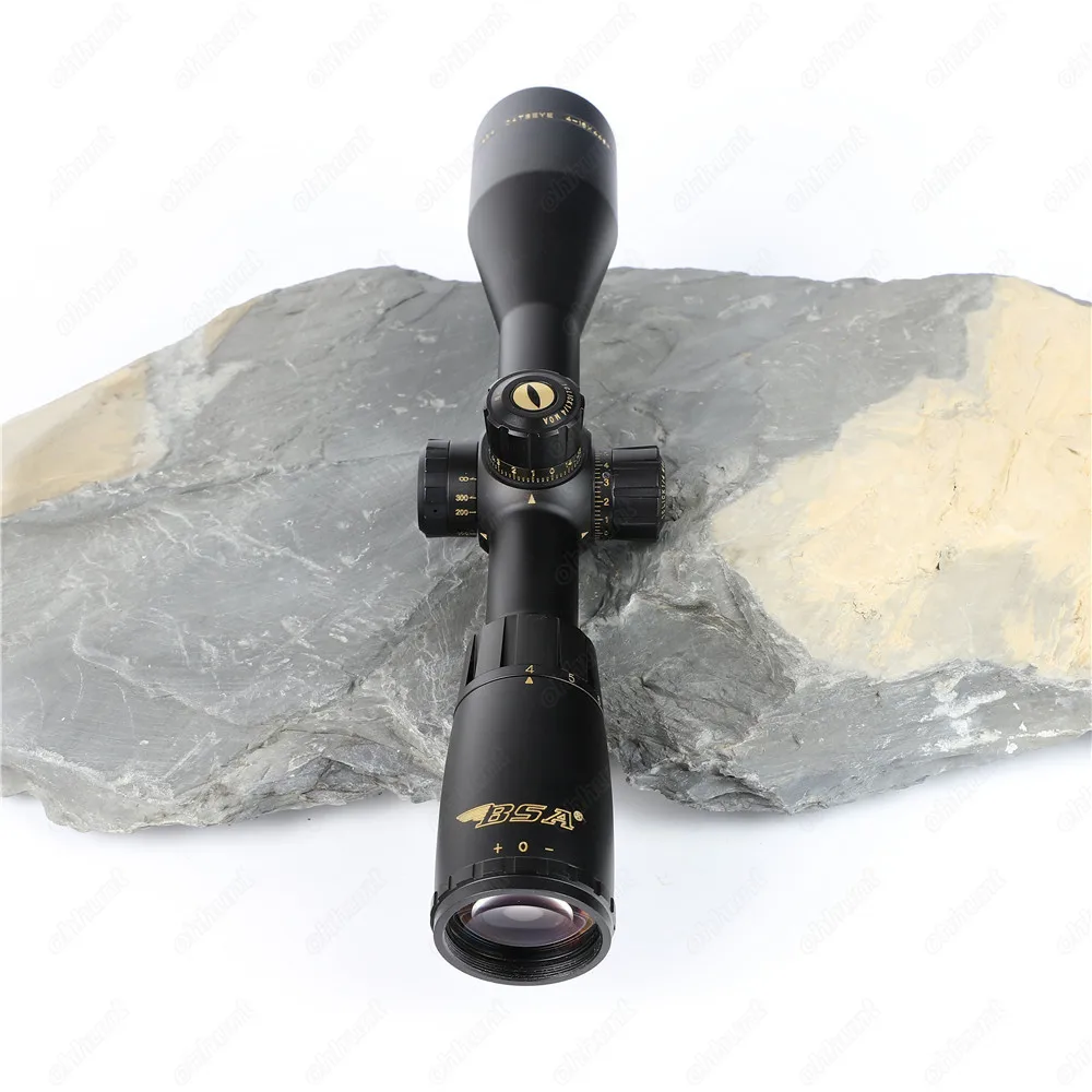 BSA Catseye 4-16X44 SP Hunting Optics Riflescopes Side Parallax Mil-dot Reticle Turrets Lock Integrated Sunshade Rifle Scopes (7)