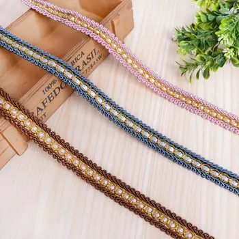 

12yard/lot High Qulality Trim Sewing Lace Gold Silver Braided Lace Ribbon Diy Clothes Accessories Curve Lace Decoratie Lint