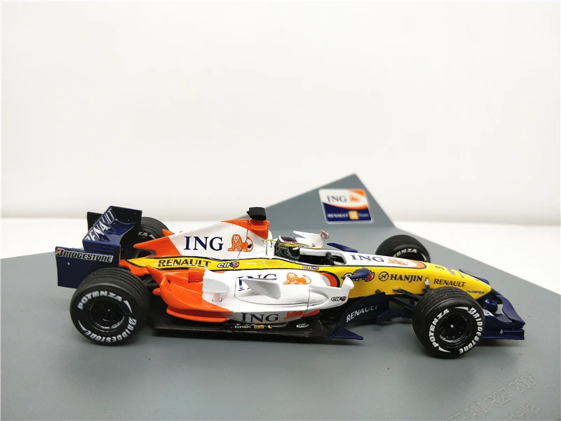 1:43 ING 2007 Renault Force Индия команда R27 гоночный литой под давлением модель автомобиля миниатюрный автомобиль