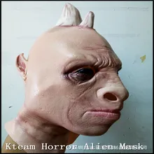 Free shipping Halloween Cosplay The Awesome Nice rhino Mask Advertisement rhino Toys wholesale Fancy Dress Latex Movie Costumes