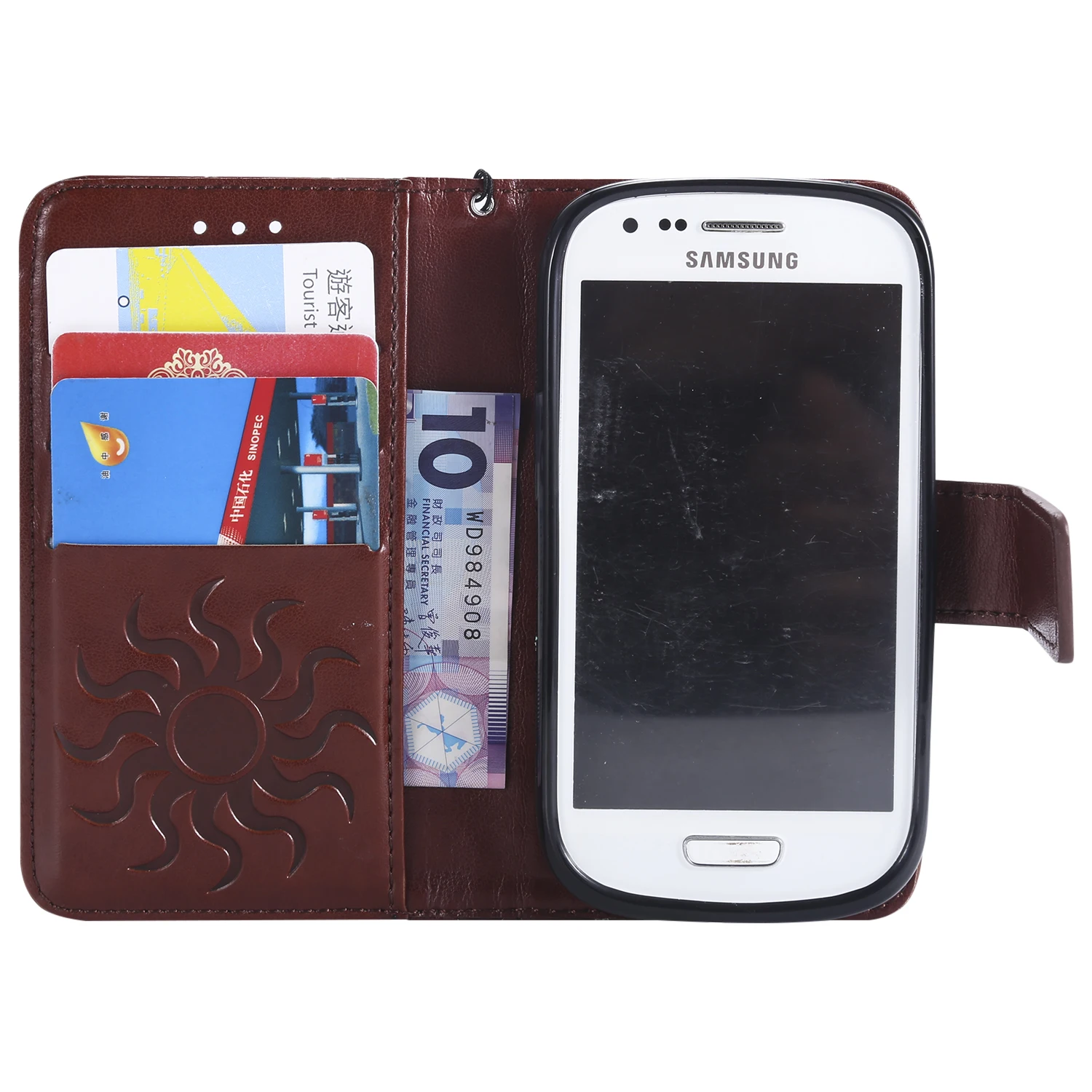 Для Funda Samsung Galaxy S3 S 3 mini i8190 GT кожаный флип чехол для iii i8200 i8200n G730