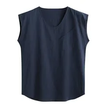 Страусиная Новая мода хлопчатобумажное белье без рукавов жилет с круглым вырезом мужской фитнес мужской бодибилдинг спортивный жилет для мужчин