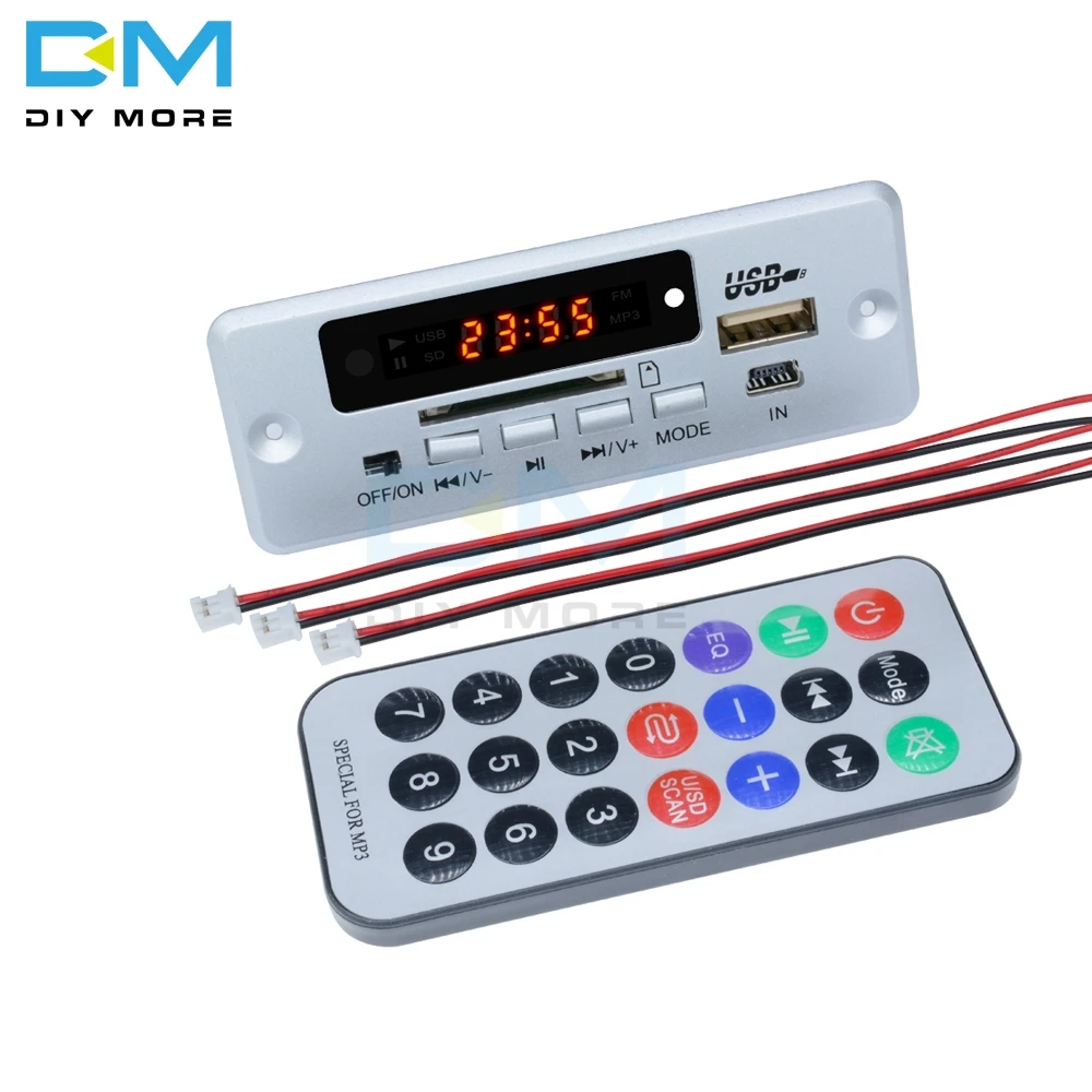Мини Плата декодера MP3 5 В Bluetooth модуль декодирования вызовов FM WAV U диск и TF карта USB