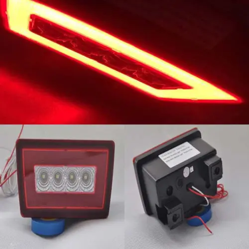 LED Rear Fog Light Red Lens Brake Backup Reverse For Subaru WRX STi 2011+