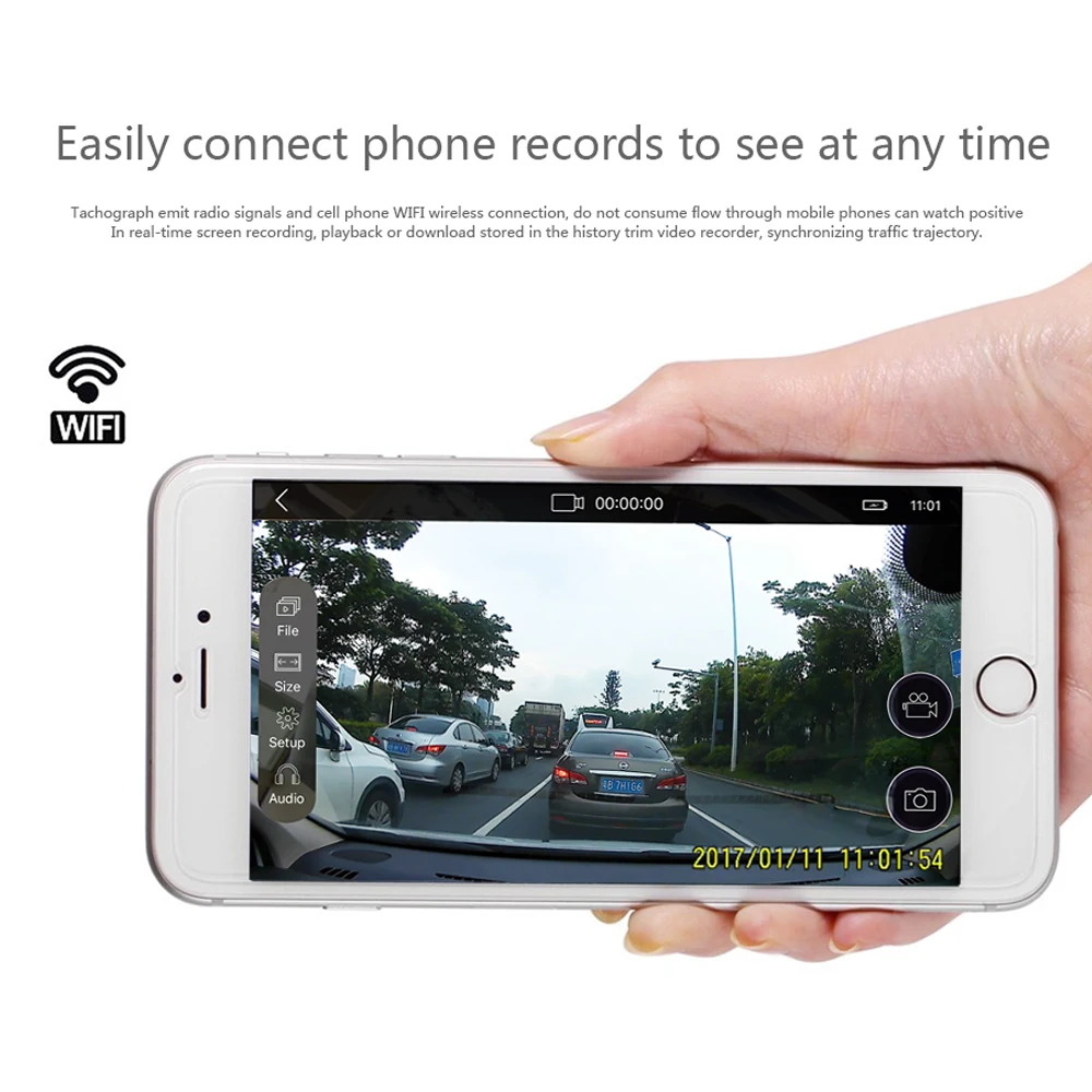 Авто V23 WiFi водительский рекордер 12 миллионов пикселей HD 1080P объектив ночного видения телефон Прямая поставка