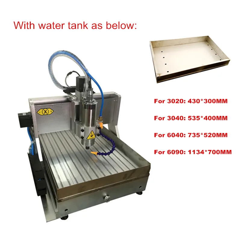 USB CNC фрезерный станок 3040 3 оси 800 Вт CNC шпиндель резьба по дереву машина с резервуаром для воды