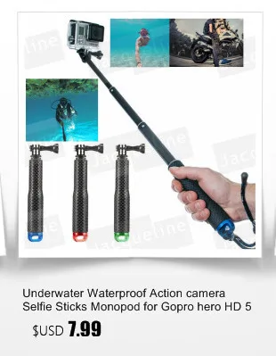 Jacqueline для подводной водонепроницаемой селфи-палки для sony экшн-камеры HDR AS15 AS20 AS200V AS30V AS100V AZ1 mini FDR-X1000V