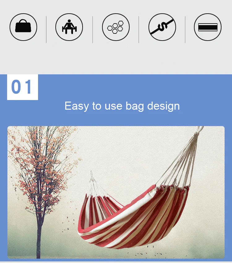 Рюкзак портативный гамак для кемпинга сад путешествия висит спальный гамак, уличная мебель hamaca сумки в полоску качели гамак